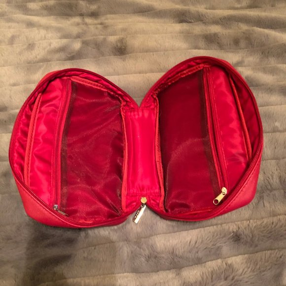 SK-II Red Faux Leather Cosmetics Makeup Case Bag - Picture 2 of 2